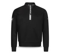 PUMA Workwear Advanced Collection - Sudadera para hombre con cremallera - Compartimento de utilidad en el hombro - Tejido resistente y transpirable - Para artesanía y logística, Negro , M