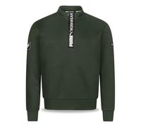 PUMA Workwear Advanced Collection - Sudadera para hombre con cremallera - Compartimento de utilidad en el hombro - Tejido resistente y transpirable - Para artesanía y logística, verde oliva, XL