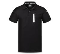 PUMA Workwear Advanced - Polo de manga corta para hombre - Camiseta de trabajo con bolsillo en el pecho y bolsillo de utilidad en el hombro - Tejido resistente, transpirable y de secado rápido, Negro