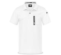 PUMA Workwear Advanced - Polo de manga corta para hombre - Camiseta de trabajo con bolsillo en el pecho y bolsillo de utilidad en el hombro - Tejido resistente, transpirable y de secado rápido, Blanco