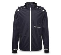 PUMA Workwear - Chubasquero para hombre - Impermeable - Chaqueta cortavientos ligera con capucha - Chaqueta de trabajo robusta y transpirable para manualidades, construcción y agricultura, Negro , S