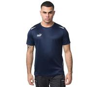 PUMA Workwear Essentials - Camiseta de trabajo premium para hombre, camiseta de tejido resistente con reflectores - para artesanía, producción y construcción, marine, L