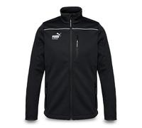 PUMA Workwear Essentials - Chaqueta de trabajo para hombre, tejido Softshell de tres capas, para artesanía, producción y construcción, Negro , L