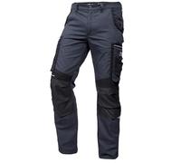 PUMA Workwear Precision X pantalón de Trabajo para Hombre, Muchos Bolsillos & Secciones reforzadas, para Comercio, producción y construcción, Gris/Negro, Tamaño 56