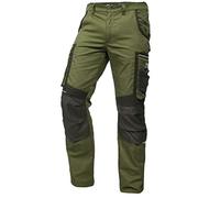 PUMA Workwear Precision X pantalón de Trabajo para Hombre, Muchos Bolsillos & Secciones reforzadas, para Comercio, producción y construcción, Verde/Negro, Tamaño 54