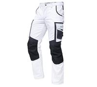PUMA Workwear Precision X pantalón de Trabajo para Hombre, Muchos Bolsillos & Secciones reforzadas, para Comercio, producción y construcción, Blanco/Gris, Tamaño 50