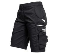 PUMA Workwear Precision X pantalónes Cortos de Trabajo para Mujer, Muchos Bolsillos & Secciones reforzadas, para Comercio, producción y construcción, Negro, Tamaño 36