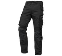 PUMA Workwear Precision X Pantalones de trabajo para hombre con muchos bolsillos y rodillas reforzados para manualidades, producción y construcción, negro / negro, 50