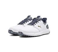 PUMA X Liberty Ignite Elevate, Zapatos de Golf Hombre, White Navy, 44.5 EU
