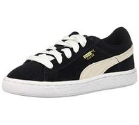 PUMA Youth Suede Junior Suede - Zapatillas Deportivas de Piel de Ante 3.5, Color Gris, Negro y Blanco, 36 EU