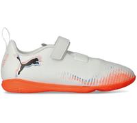 Puma - Zapatilla de fútbol sala Future 8 Play IT Cinta Adhesiva Niño, Unisex, PUMA White-PUMA Black-Glowing Red, 2 UK