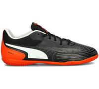 Puma - Zapatilla de fútbol sala Truco III Niño, Unisex, Black-White-Flame Flicker, 1 UK