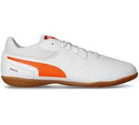 Puma - Zapatilla de fútbol sala Truco III Niño, Unisex, White-Glowing Red-Dark Crimson- Black, 2.5 UK