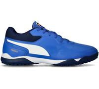 Puma - Zapatilla de fútbol sala Truco III Turf, Unisex, Mountain Blue-PUMA White-Heat Fire-Persian Bl, 6 UK