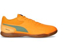 Puma - Zapatilla de fútbol sala Truco III, Unisex, Heat Fire-Green Moon-Almost Apricot, 9.5 UK