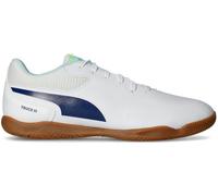 Puma - Zapatilla de fútbol sala Truco III, Unisex, White-Aqua-Fizzy Light, 8 UK
