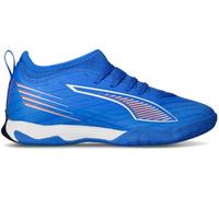 Puma - Zapatilla de fútbol sala Ultra 6 Match It + Mid Niño, Unisex, Ultra Blue-White-Glowing Red, 3 UK