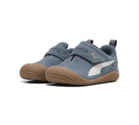 PUMA Zapatillas Barefoot Kitten Premium Infantiles - Deportiva Respetuosa Azul Jeans con Velcro - Flexibles y Ligeros - Puntera Reforzada - Modelo 403807-07 - 22 EU