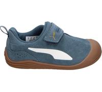 PUMA Zapatillas Barefoot Kitten Premium Infantiles - Deportiva Respetuosa Azul Jeans con Velcro - Flexibles y Ligeros - Puntera Reforzada - Modelo 403807-07 - 23 EU