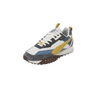 PUMA Zapatillas Blktop Rider Preppy blancas, azules y amarillas para hombre, Color blanco., 40 EU