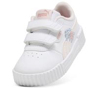 PUMA Carina 3.0 Floral V Inf, Zapatillas de Deporte para niña 0-24, Flor de jazmín Blanco Espuma Marina, 6 UK Child, Puma Flor De Jazmín Blanco Espuma Marina, 6 UK Child