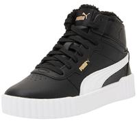 PUMA Zapatillas Carina 3.0 Mid WTR Jr para niña, puma Negro, puma Blanco, 4 UK