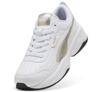 PUMA Cilia Mode Metallic Whisper - Tenis para Mujer, Color Blanco Dorado y Negro, Talla 5, Blanco Oro Negro, 38 EU