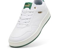 PUMA Unisex Court Classic Zapatillas, Puma White Vine Puma Gold, 38.5 EU