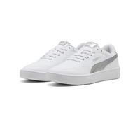 PUMA Zapatillas Court Lally Metallic Whisper Mujer 35.5, White Silver Metallic