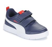 PUMA Courtflex V3 V PS, Sneaker, Navy White Red, 32 EU
