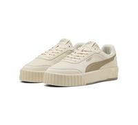 PUMA Zapatillas de Ante Carina MIA Mujer 41, Alpine Snow Ice Coffee White Beige