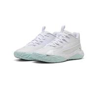 PUMA Zapatillas de Baloncesto Dagger 2 Mid Niños 35.5, White Silver Feather Gray Metallic