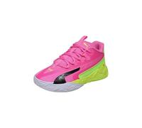 PUMA Zapatillas de Baloncesto Dagger 2 Mid Niños 37, Lime Squeeze Bright Aqua Black Yellow Blue