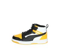 PUMA Zapatillas de Baloncesto para Niños Grandes, White Black Tangerine, 30 EU