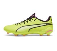 PUMA Zapatillas de fútbol King Ultimate Fg para hombre, Lima eléctrica/negro/rosa veneno, 39 EU
