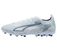 PUMA - Zapatillas de fútbol Mixtas Ultra 6 Match MG Icy Blue White Blue Jewel, 44.5 EU, Icy Blue Puma White Blue Jewel, 44.5 EU