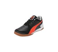 PUMA Zapatillas de fútbol Sala Pressing IV 43 Black Flame Flicker Silver Mist Orange Gray