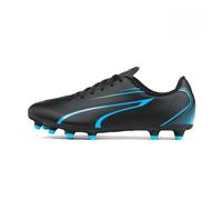 PUMA Zapatillas de fútbol unisex para niños Vitoria Fg/Ag Jr, negro azul, 37.5 EU