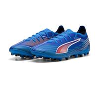 PUMA - Zapatillas de fútbol Unisex Ultra 6 Match MG, Puma Ultra Azul Blanco y Rojo, 42 EU