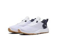 PUMA Zapatillas de Golf Fusion Crush Sport Hombre 42.5, White Deep Navy Gum Blue Beige