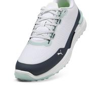 PUMA Zapatillas de golf IGNITE Elevate X para hombre, Calzado, Blanco/Deep Navy/Modern Mint, 41 41