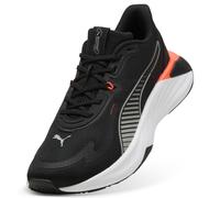 Puma Tenis Unisex PWR Hybrid TR Cross, Negro / Blanco Brillante / Rojo / Gris Echo, 42.5 EU