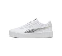 PUMA Carina 3.0 Metallic Whisper - Tenis para Mujer, Color Blanco y Plateado, Talla 7.5 de Reino Unido, Blanco Plata, 41 EU
