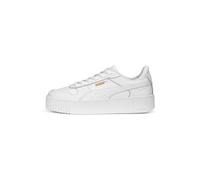 PUMA Carina Street, Zapatillas Mujer, Puma White Puma White Puma Gold, 38.5 EU