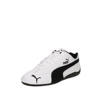 PUMA Speedcat LTHR - Zapatillas unisex, blanco y negro, 46 EU