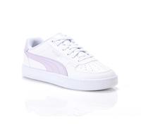 PUMA Zapatillas Deportivas, Blanco con Detalles Lila, Suela de Goma, Color blanco., 39 EU