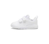 PUMA Unisex Kids COURTFLEX V3 V INF Sneaker, PUMA White-PUMA White-Silver Mist, 24 EU