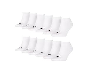 PUMA Zapatillas Deportivas Unisex Calcetines Calcetines Cortos Calcetines de Deporte 261080001 12 Par - blanco (300), 39/42