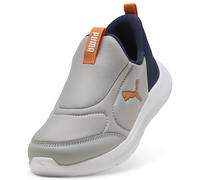 PUMA Zapatillas Fun Racer 2 SLIPTECH™ Niños 31, Gray Echo Vermillion Navy Orange Blue