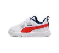 PUMA Zapatillas Infantiles Courtflex V3 26, White Fierce Red Persian Blue